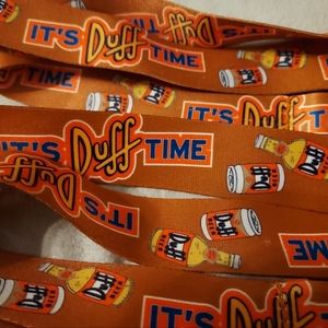 Simpsons "It's Duff Time" Universal Studios Lanyard - Set of 2